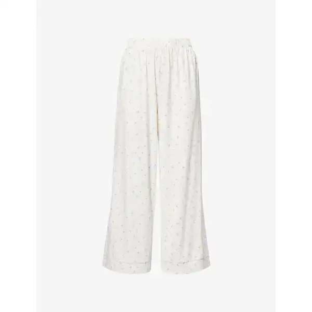Lounge Underwear Pyjama Bottoms Ditsy Floral‎ White Medium New With Tags